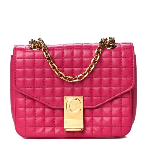 celine c small model charm bag|Small C Charm Bag in laminated quilted calfskin .